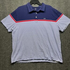 Vineyard Vines x Target XL Striped Polo Shirt Red White Blue Menswear‎ Golf